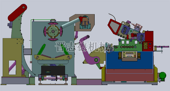 掀開式三合一送料機3D圖