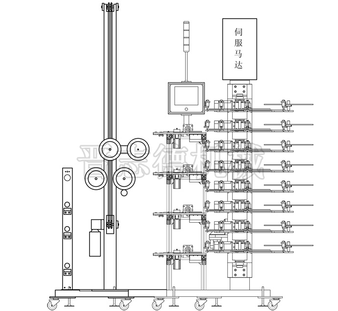 全自動收料機結構